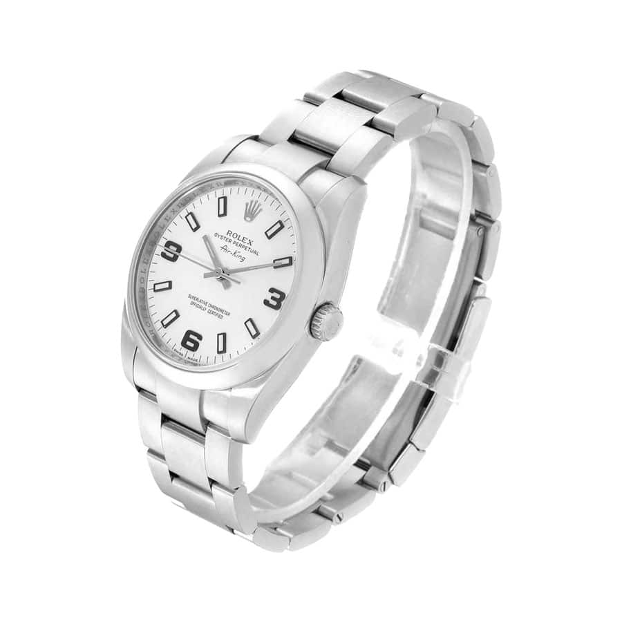 Rolex Air King Stainless Steel White Dial 114200 Replica - Image 2