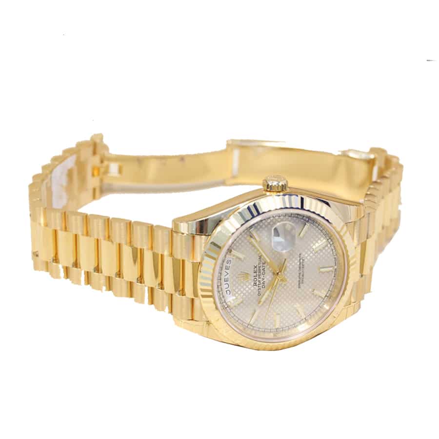 Rolex Diogonal Silver Replica - Image 4