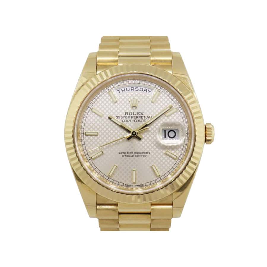 Rolex Diogonal Silver Replica - Image 3