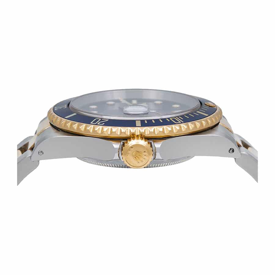 Rolex Submariner Date Two Tone Blue Dial 16613 Replica - Image 3